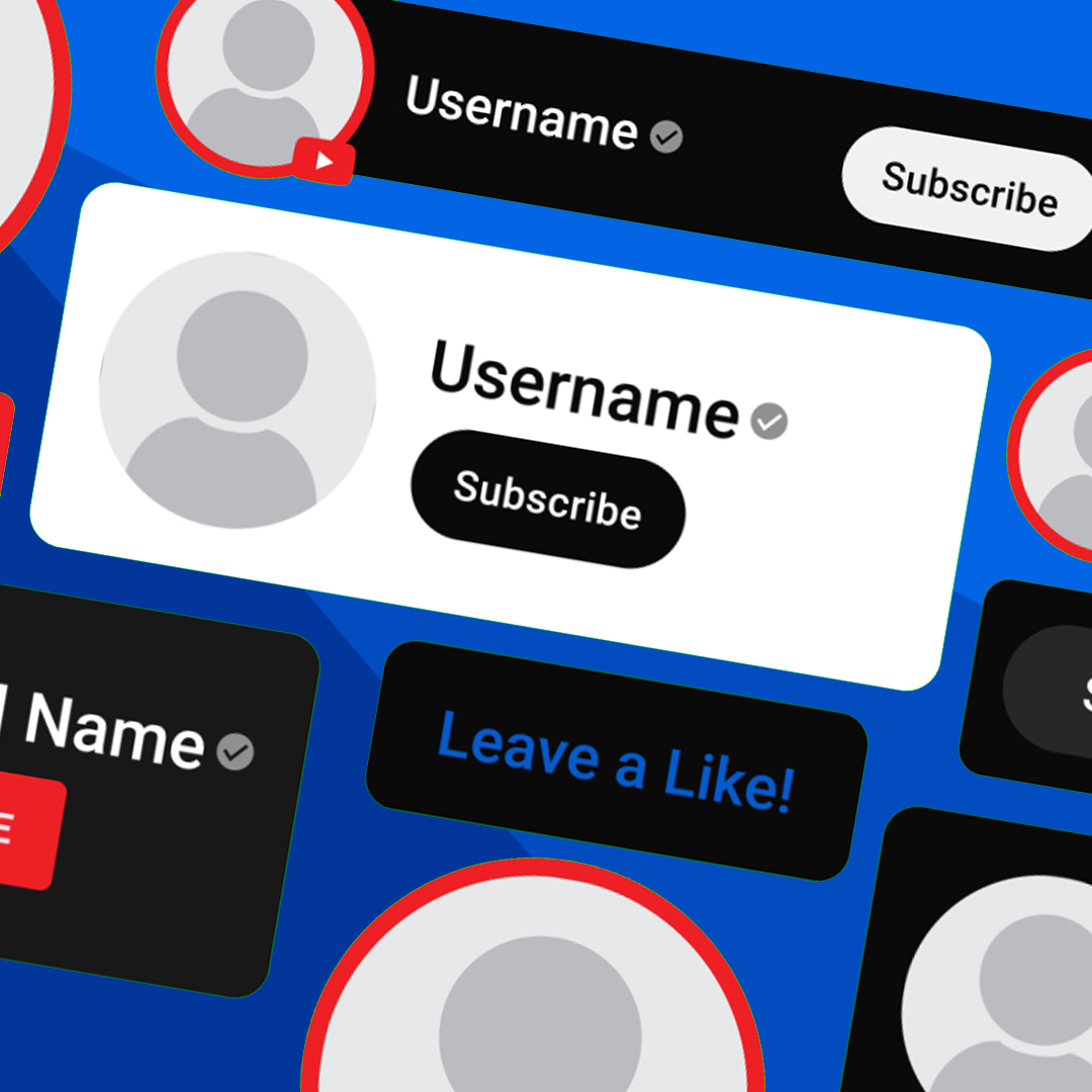 Green Screen Subscribe Button Animations